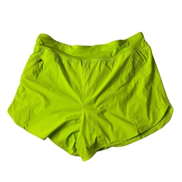 Nike Dri Fit Running Short Womens Size 2X Atomic Green Brief Lined 3" Activewear - Picture 2 of 10